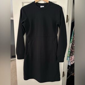 Women’s Small Columbia Black Ribbed Dress Firwood Ottoman